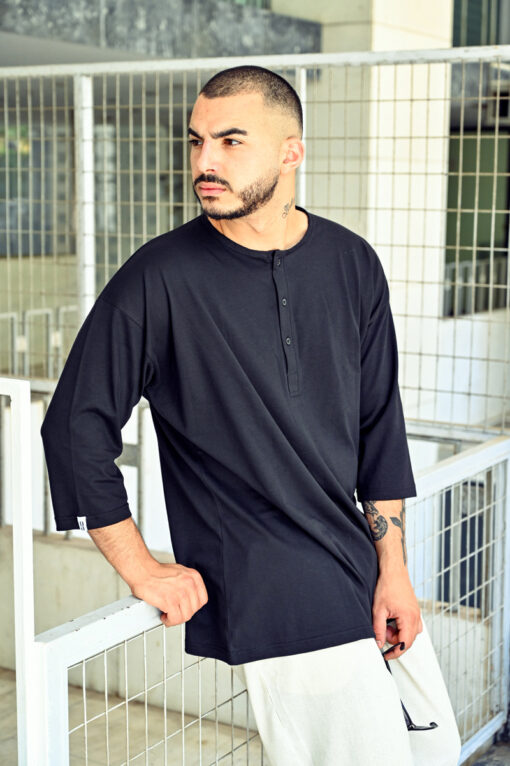 '' Button Through Oversized T-Shirt '' - Image 2